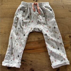 Petit Lem Cozy Gray Kids abstract Pants size 18 months